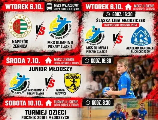 Młodzież MKS Olimpia Piekary Śląskie rozgrywa kolejny intensywny tydzień