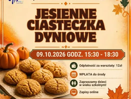 Jesienne warsztaty cukiernicze w Piekarach Śląskich – upiecz dyniowe ciasteczka