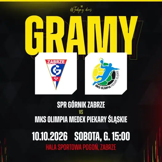 MKS Olimpia Piekary Śląskie zagra w Zabrzu z SPR Górnikiem