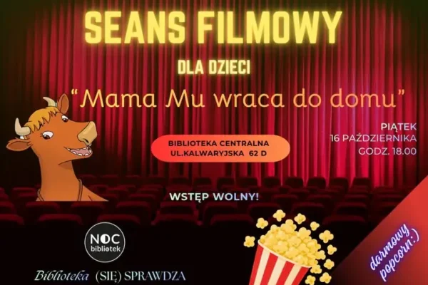 Piekary Śląskie: Noc Bibliotek z darmowym seansem filmowym dla dzieci