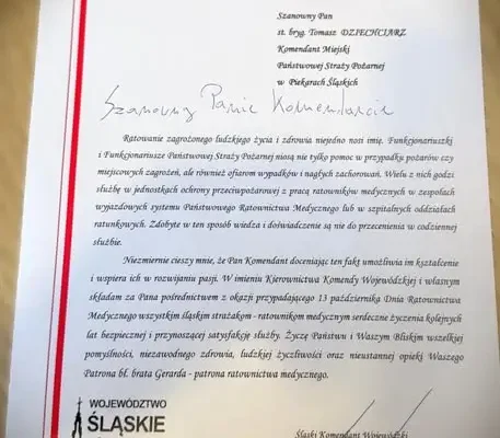 Piekary Śląskie: strażacy uczcili Dzień Ratownictwa Medycznego