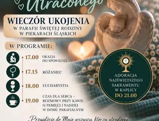 Wieczór Ukojenia w Piekarach Śląskich – wsparcie dla rodziców po stracie dziecka