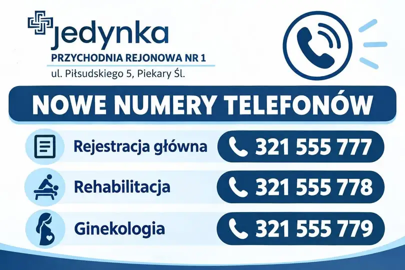 Nowe numery telefonów w przychodni w Piekarach Śląskich – sprawdź, jak się umówić