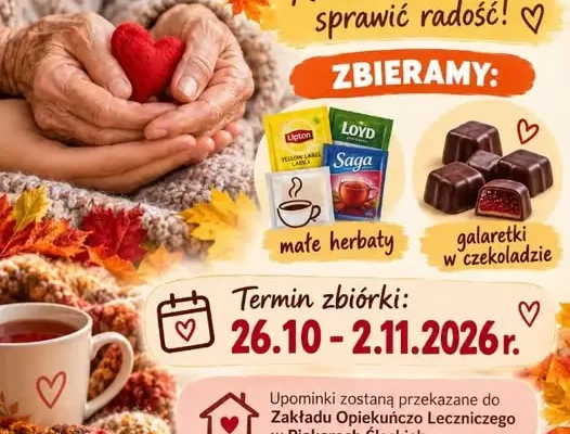 Szkolna zbiórka z okazji Dnia Seniora – podarujmy radość podopiecznym ZOL w Piekarach Śląskich